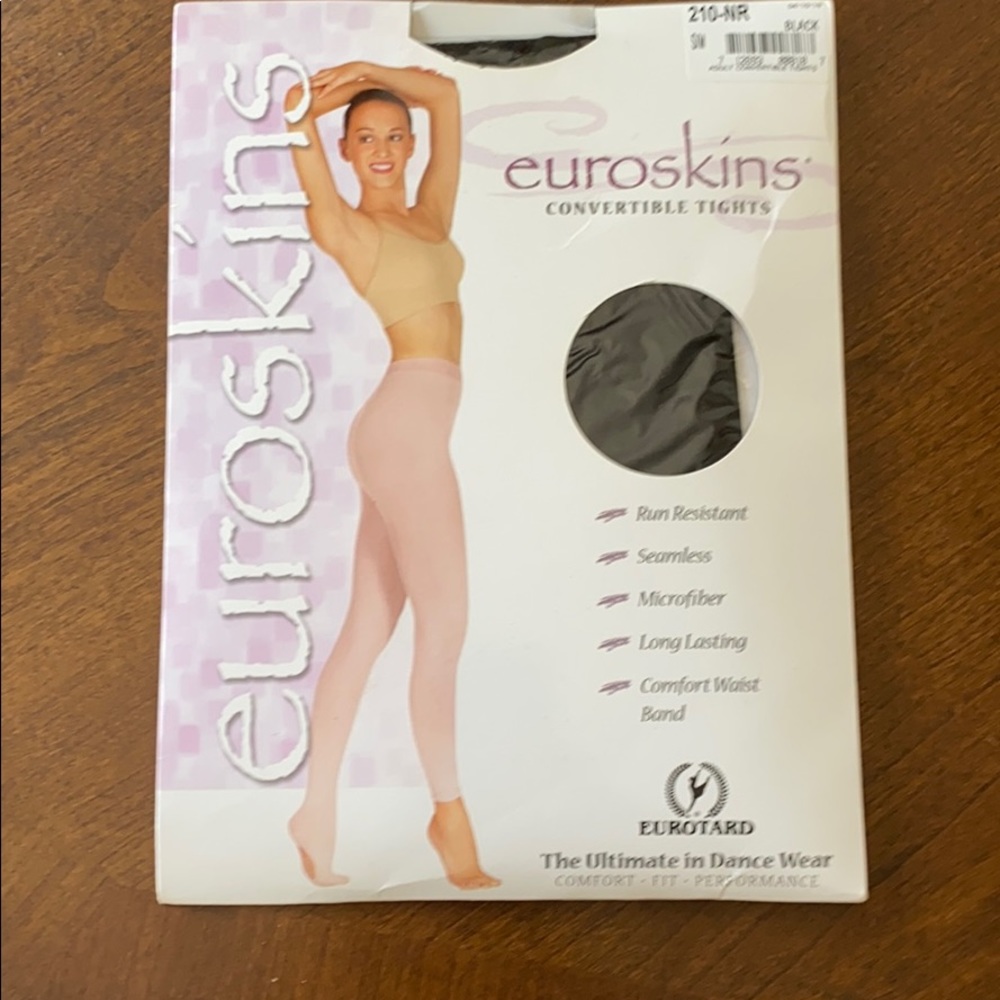 Convertible black tights new